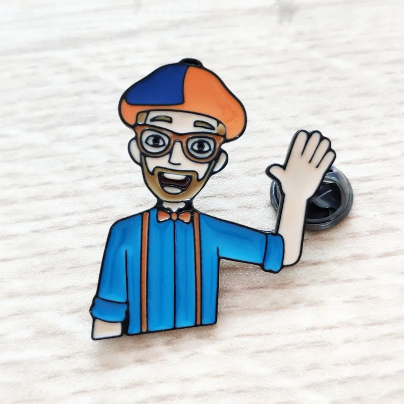 Blippi эмалированная булавка брошь бижутерия