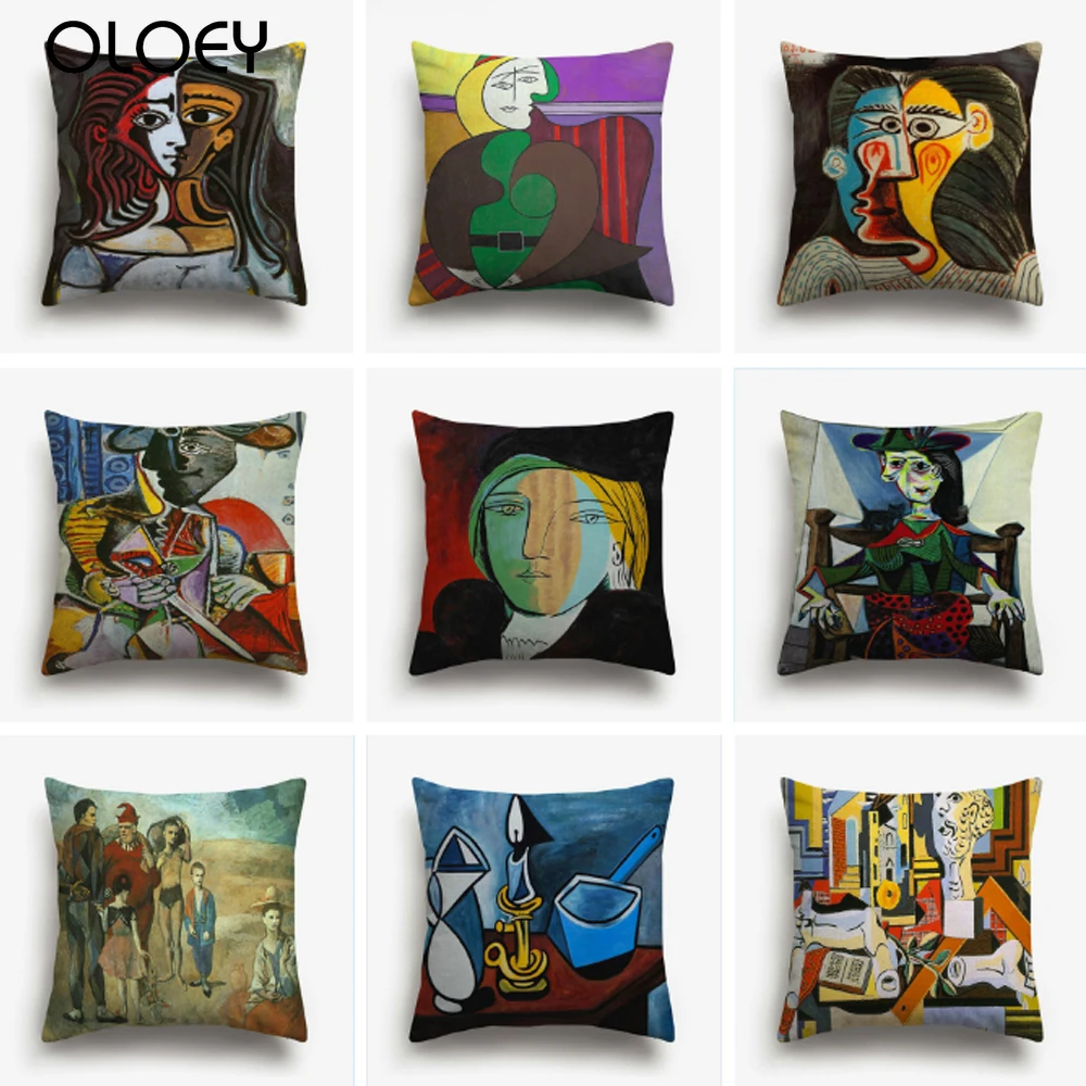 Портрет картина маслом Хлопок Лен чехол для подушки из полиэстера Звездная ночь