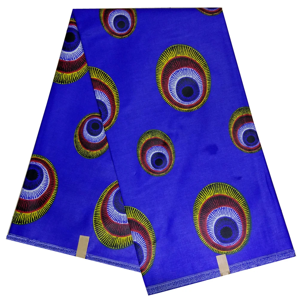 African Nigerian Ankara Wax Print Royal Blue Fabric 6yard Per Lot African Fabric
