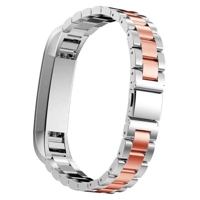 Ремешки для наручных часов браслет звенья для Fitbit Alta HR ремешки Звенья из нержавеющей стали умные часы полосы Высокое качество Замена - Цвет ремешка: silver rose gold