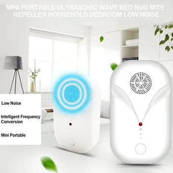 

Travel Intelligent Frequency Conversion Mite Repeller Mini Portable Bed Bug Cleaning Tool Low Noise Pest Control Ultrasonic Wave