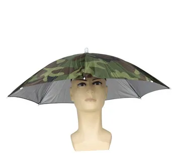 

Fishing Cap Outdoor Sport Umbrella Hat Head Hats Camouflage Foldable Sunscreen Shade Umbrella Hat