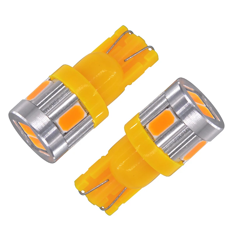 100x T10 W5W 6 светодиодный 5630 SMD168 клина автомобиля Замена обратный инструмент Панель лампы для Габаритные огни 12В