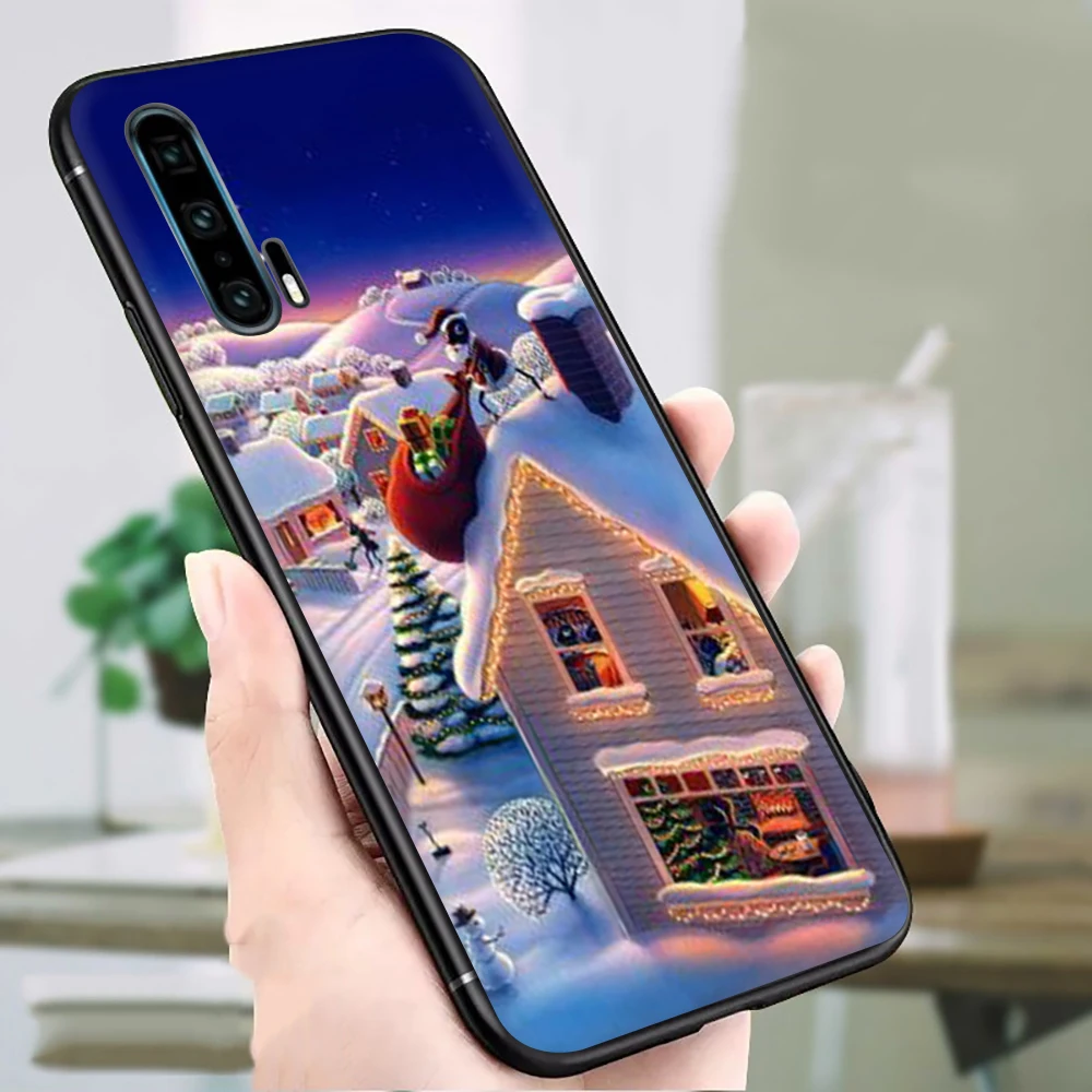 B3 Новогоднее; рождественское силиконовый чехол для телефона для huawei Honor 6A 7A 7C 7X 8C 8X8 9 10 Lite Примечание 10 вид 20 9X pro - Цвет: B3