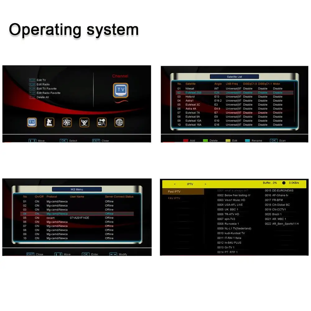 Спутниковый ТВ-ресивер Satxtrem IPS2 с MT7601 Cccam ТВ-тюнером Vga IP ТВ Декодер рецептор Azamerica цифровой DVB S2 ТВ-ресивер