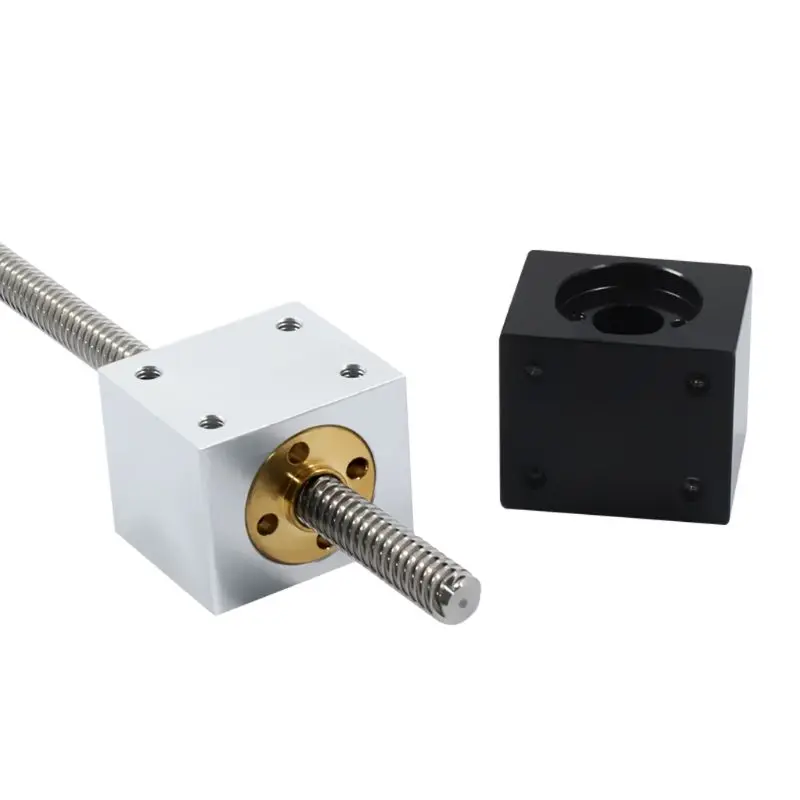 

T8 Lead Screw Nut Housing Bracket For 3D Printer Parts T8 Trapezoidal Lead Screw Conversion Nut Seat Aluminum Block