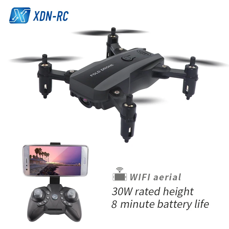 Четырехосный самолет мини складной wifi FPV широкоугольный Профессиональный складной Квадрокоптер Дрон для аэрофотосъёмки RC вертолет игрушка - Цвет: 30W
