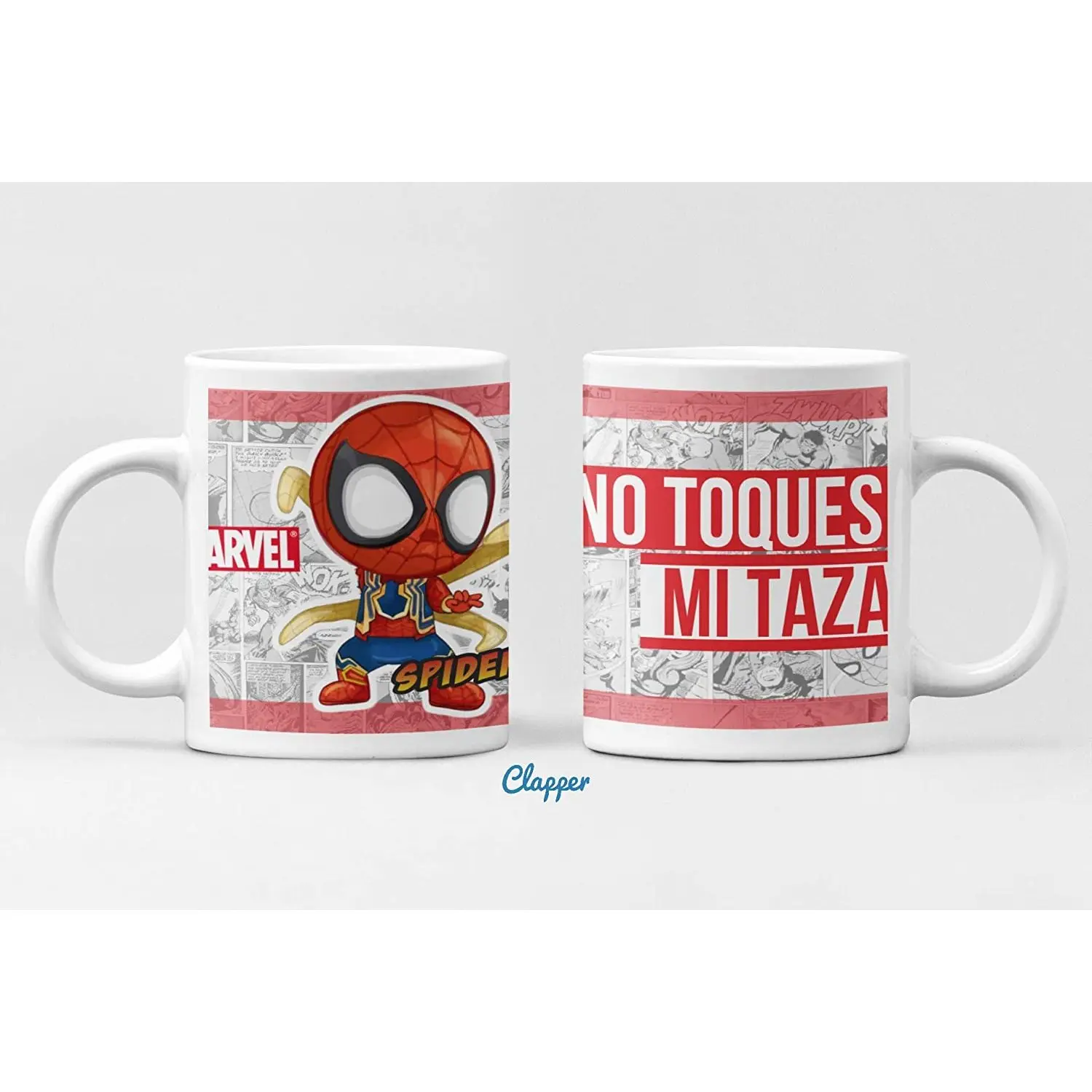 Cup Clapper Spiderman. Кофейная чашка супергероев Marvel | Дом и сад