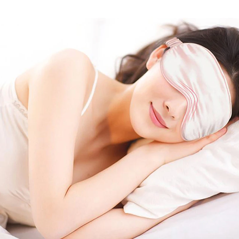 

Double-Side 100% Pure Silk Shading EyeShade Sleeping Eye Mask Cover Eyepatch Blindfolds Eyeshade Health Sleep Shield Eyeshade