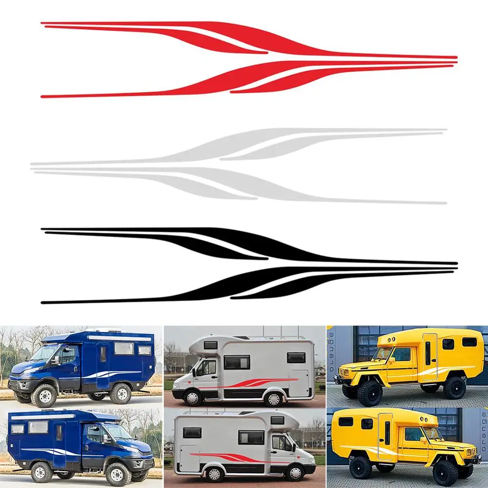 Lot De 8 Autocollants Camping Car Roller Team - Stickers Pour Caravane Et Camping-car