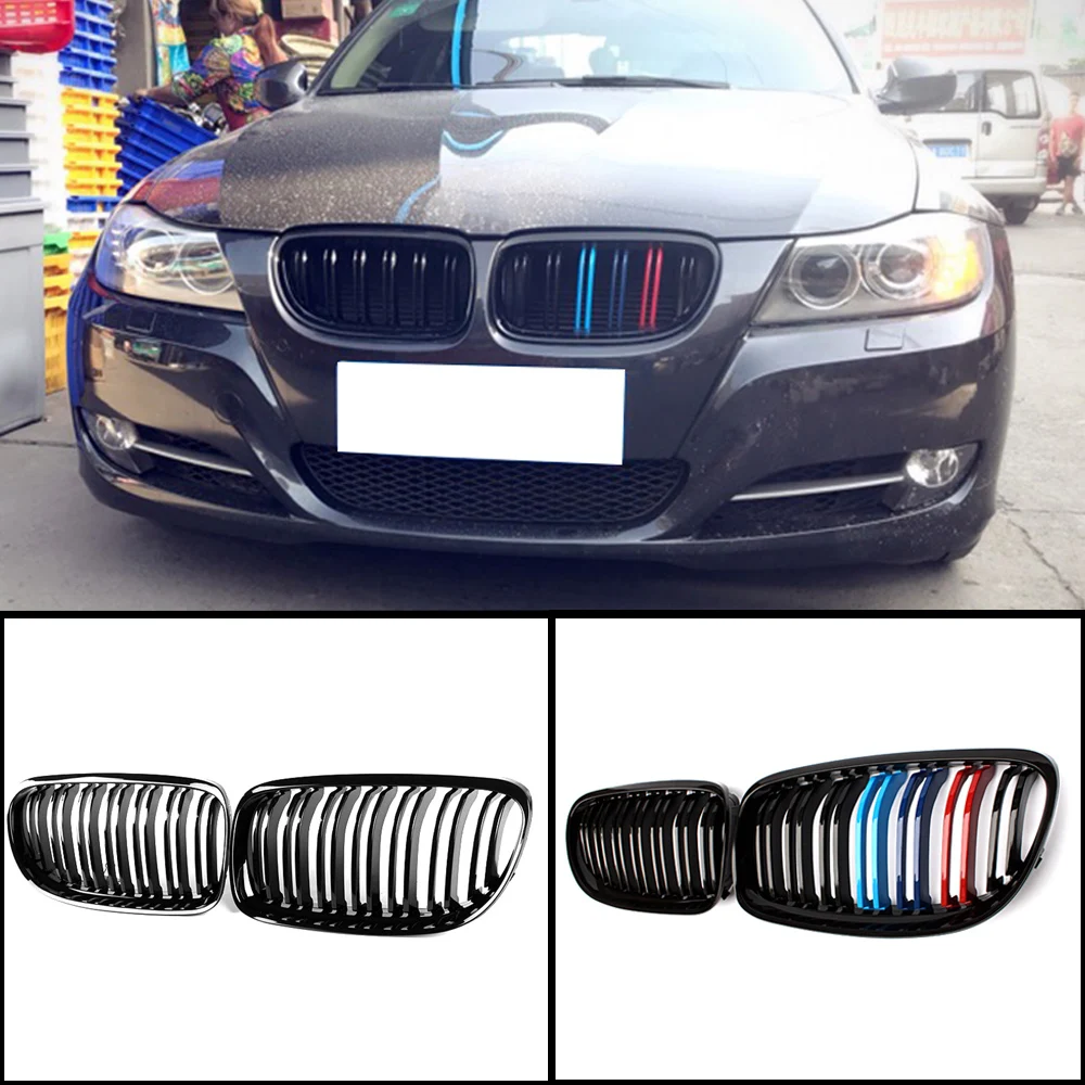 Решетка радиатора для BMW 3 серии E90 E91 LCI 320i-335i седан Передняя двойная линия