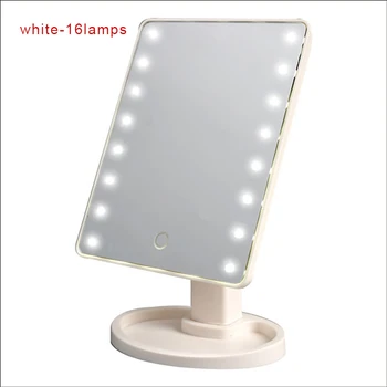 

Intelligent Adjustable Brightness 16 Lamps/22 Lamps LED Illuminated 10x Makeup Mirror new HJL2019