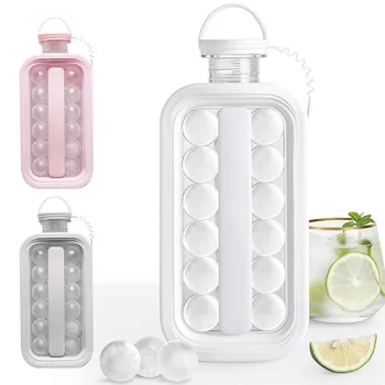 

Bar Ice Maker Kettle Summer Party Cooler Container Home Kitchen 17 Grids Holiday DIY Flat Body Portable With Lid For Cold Drink