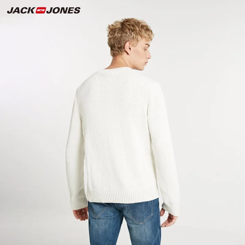 JackJones зимний мужской модный тренд свитер с круглым вырезом 218424510
