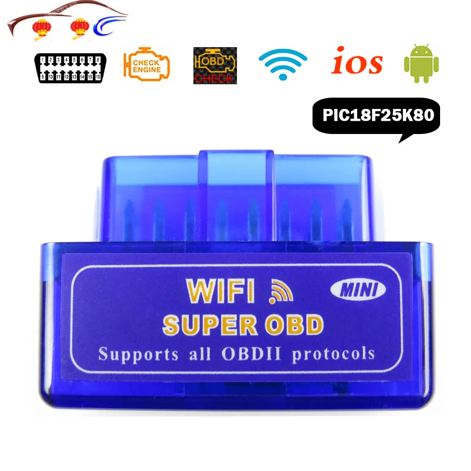 Wifi Elm327 V1.5 Obd2 Car Diagnosztikai Szkenner Ios/Android Elm 327
