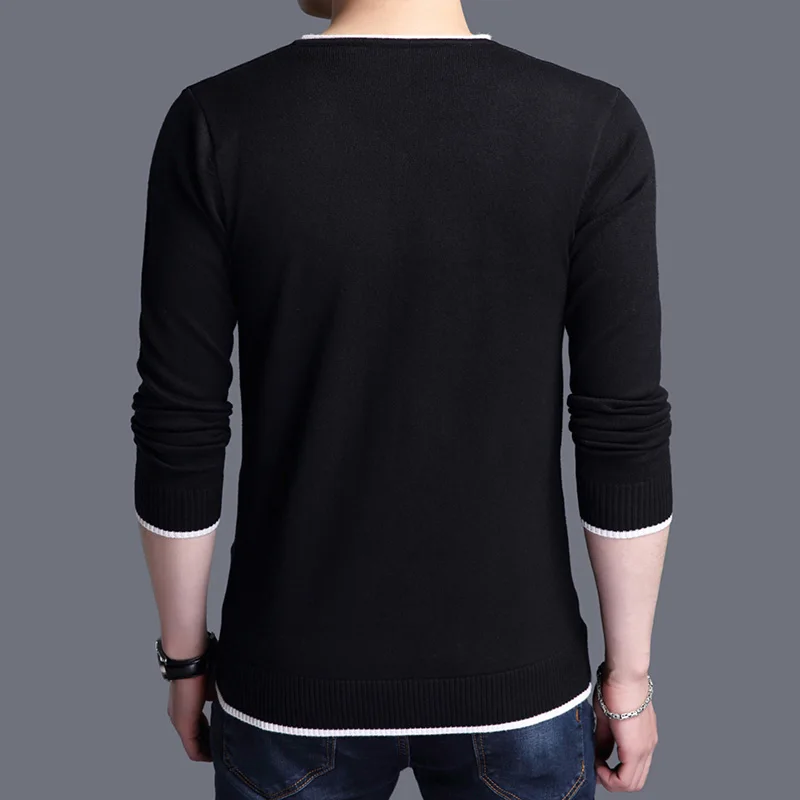 AIRGRACIAS Sweater Men Brand Clothing 2019 Autumn Winter New Slim Fit Warm Sweaters O-Neck Solid Color Pullovers For Men AIRGRACIAS Sweater Men Brand Clothing 2019 Autumn Winter New Slim Fit Warm Sweaters O-Neck Solid Color Pullovers For Men