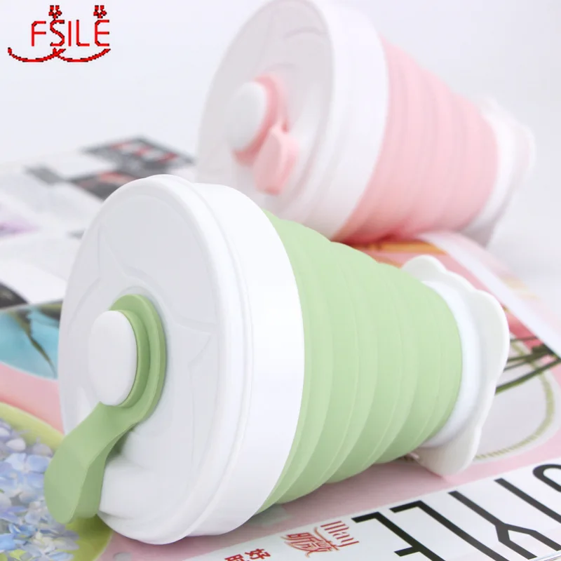 

350ML Creative Personality Silicone Folding Coffee Cup Outdoor Small and Portable Silicone Folding Cup Silicone Folding Cup