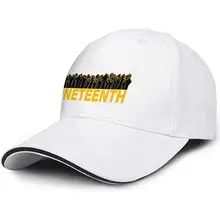 Happy junethenth Day Chain унисекс Мужские хипстерские бейсболки с регулируемой сеткой с плоскими полями плоские кепки