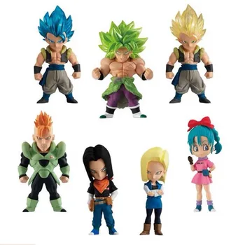 

In Stock Bandai Dragonball Adverge12 Broly Bulma Android 17 Android 16 PVC figure model
