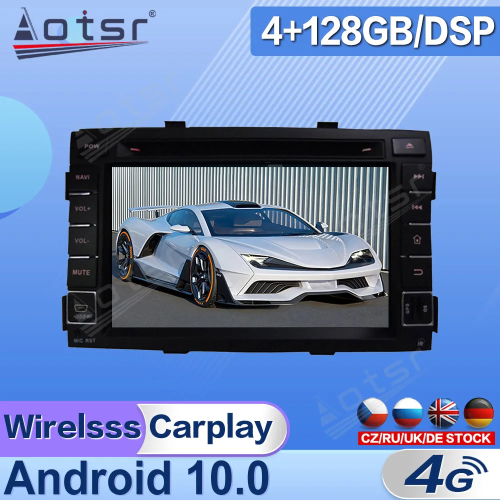 

Android 10 For KIA SORENTO 2010 2011 - 2012 Car Radio Multimedia Video Player Navigation GPS 2 Din Stereo Receiver Head Unit DSP
