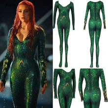 Aquaman Atlanna Косплей Боди костюм Хэллоуин Костюм для детей костюмы
