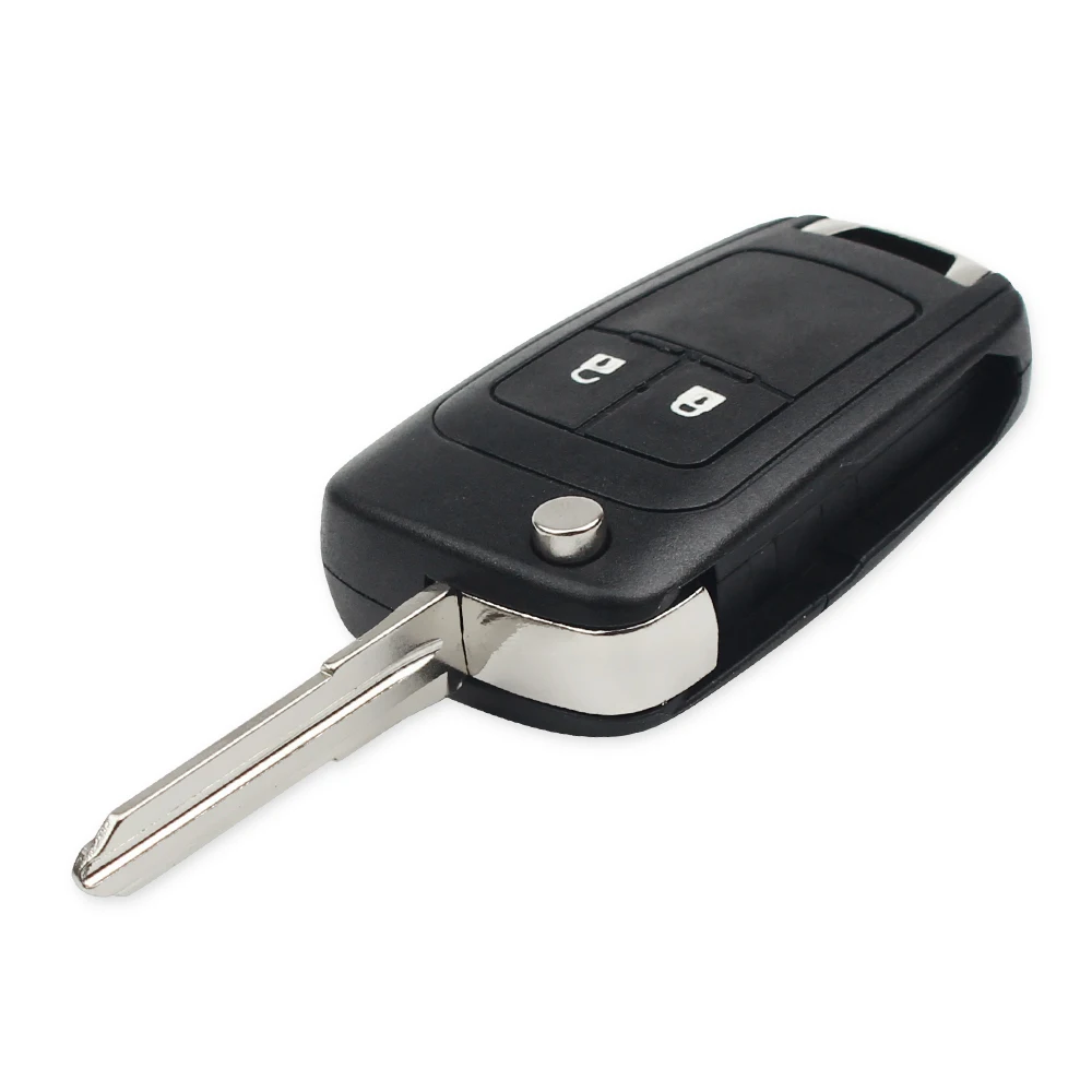 KEYYOU 2/3 Кнопка модифицированный Флип дистанционный Автомобильный ключ оболочка подходит для Chevrolet Cruze Aveo Auot чехол для ключа вправо/левое лезвие