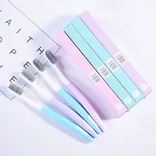 10 шт./компл. Семья экологически чистый бамбуковый уголь зубная щетка с мягкой щетиной Портативный