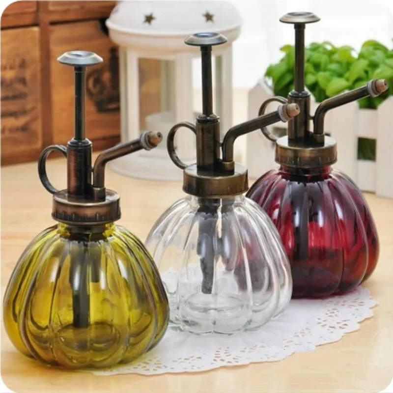 Gardening Plant Watering Cans Retro Antique Copper Kettle Small Can Pumpkin Glass Water Garden Supply | Дом и сад