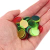 Mixed Color Round Transparent Coins 100 Pcs/set Poker Chips Plastic Poker Wholesale 2