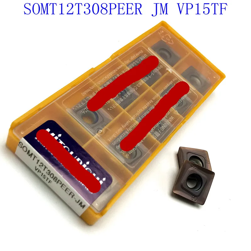 

20PCS Mitsubi Milling Cutter SOMT12T308 PEER-JM VP15TF Face Milling Cutter, Carbide Tool CNC Milling Cutter
