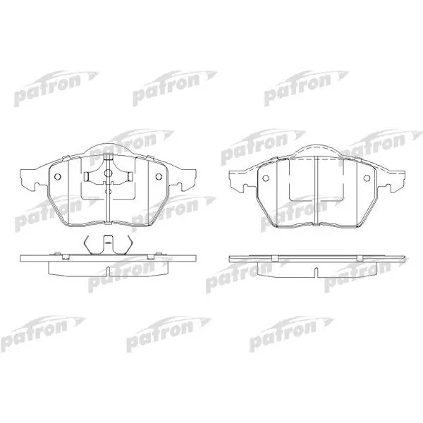 Колодки тормозные дисковые передн AUDI: A4 95-00, A4 Avant 96-01