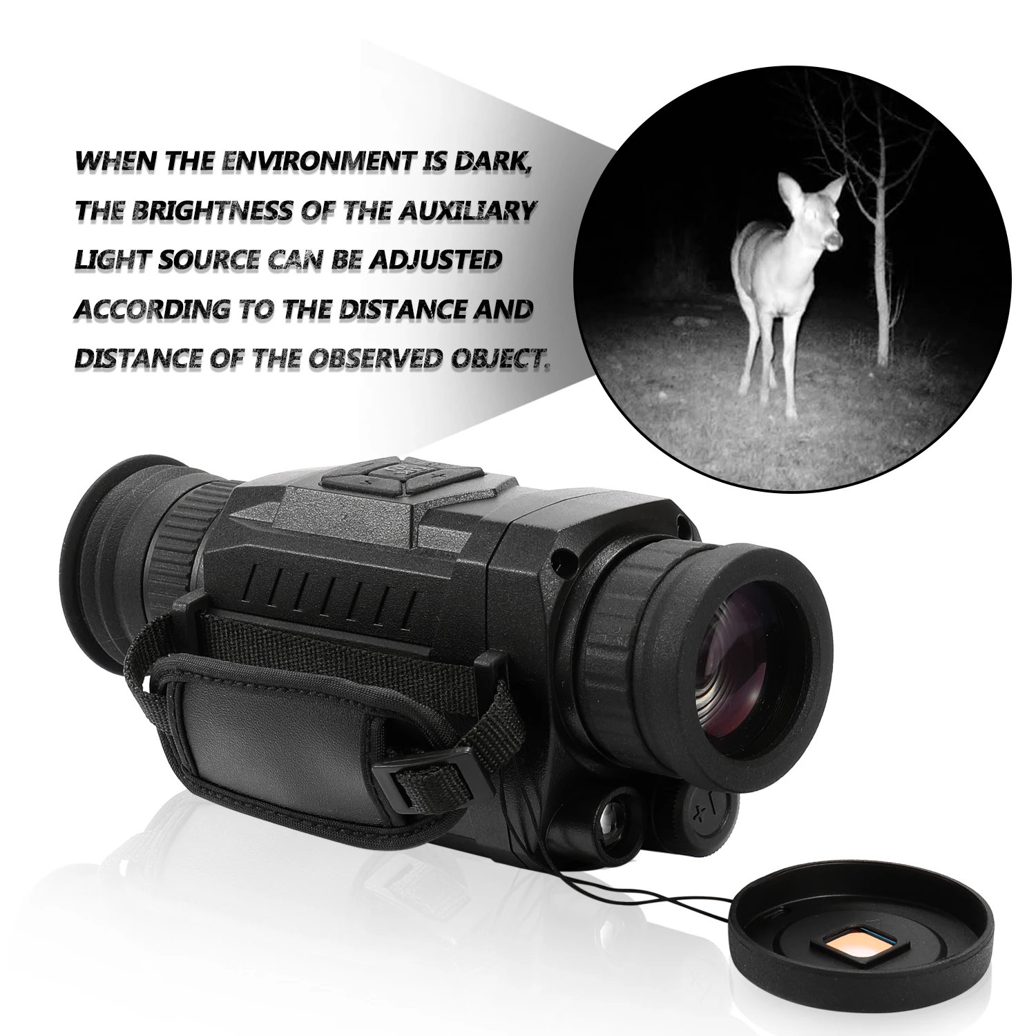

Night Vision Monocular 5X Optical 8X Digital Zoom Infrared Digital Vedio Camera 200m Range Monocular Scope