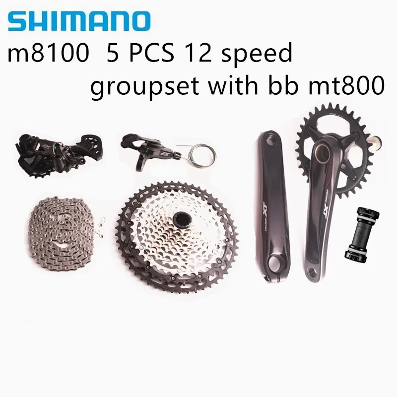 SHIMANO DEORE XT M8100 12s Groupset 32 34 36 170/175 переключатель передач задний цепь кассета MTB bike