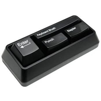 

Novelty Keyboard Stationary Set As Office Stationary Supplies , Stapler / Puncher / Keyboard Brush / Clip Adsorption