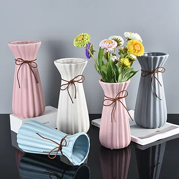 

Origami Ceramic Vase European Minimalist Flower Bottle Nordic Creative Ornaments Crafts