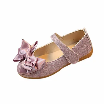 

Spring Autumn Children Leather Casual Shoes Kids Lovely Bow Flat Heels Shoes Girls Princess Solid Color Sneakers 10