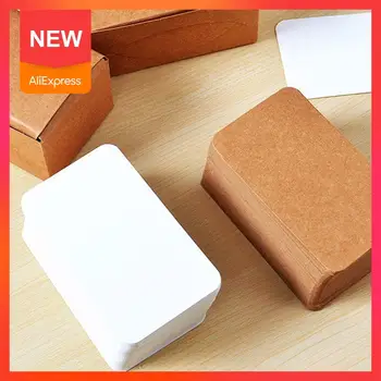 

100pcs/lot Cowhide Small Card Postcard Creative Mini Paper Pads Paper Memo Writing Kraft Supplies Office Envelope Paper Kaw F0C6