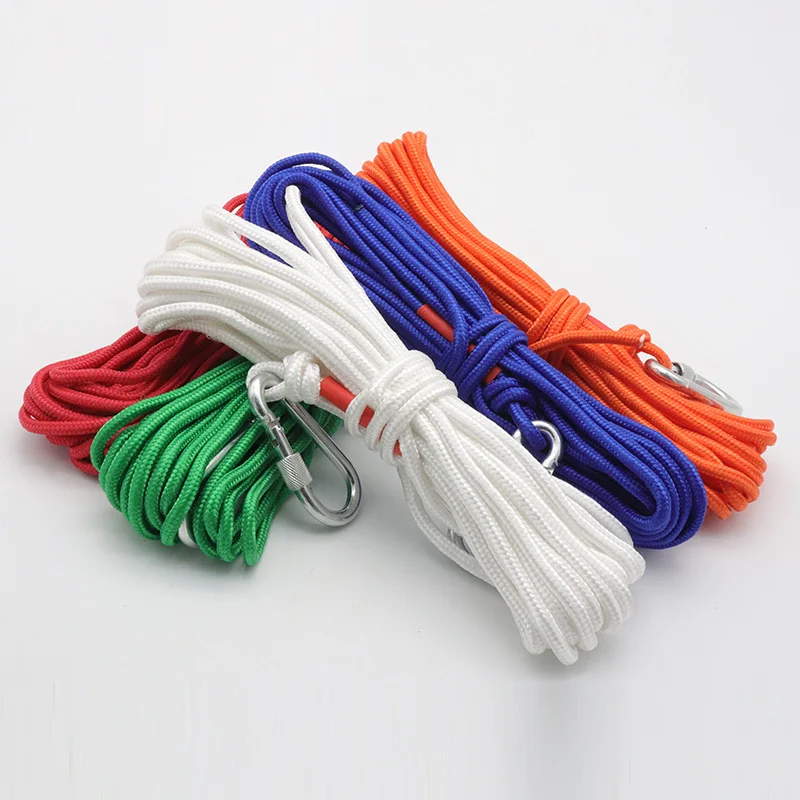 

10m/20m Escape Rope Outdoor Climbing Safety Rescue Rivers Salvage Ropes with Carabiner