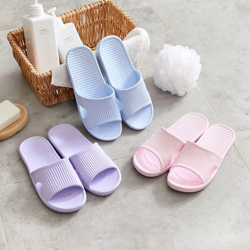 

MacBook Ya Bathroom Slippers WOMEN'S Slippers Household Summer Couples Bath Anti-slip Soft-Sole Deodorizing Home MEN'S Slippers