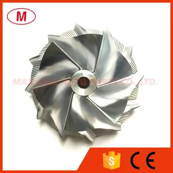 

T04B 442476-0014 56.48/74.99mm 6+6 blades High Performance Turbo Billet Compressor wheel/Aluminum 2618/Milling compressor wheel