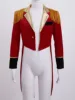 Kids Girls Boys Tuxedo Tailcoat Long Sleeve Ringmaster Circus Show Performance Costume Halloween Showman Cosplay Jacket Outfit 4