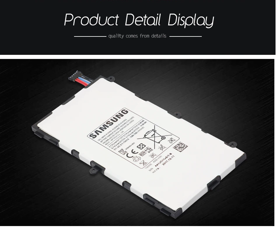 Оригинальная батарея samsung T4000E для samsung Galaxy Tab 3 7,0 T211 T210 T215 T210R T217A SM-T210R T2105 P3210 P3200 4000 мА-ч
