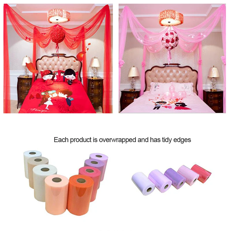Tulle Roll Spool Lace Netting Fabric for Tutu Skirt Party Wedding Chair Sash Bow Table Runner Sewing Decor | Дом и сад