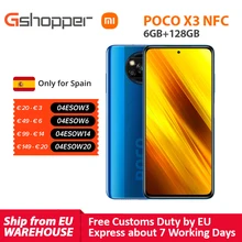 Xiaomi POCO X3 NFC 128GB 6GB GSM/LTE/WCDMA Adaptive Fast Charge Octa Core Face recognition/side-Mounted