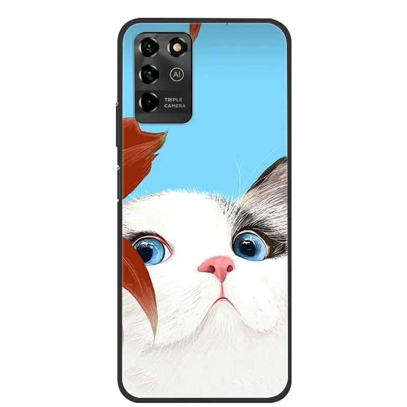 Luxury Bumper Silicone TPU Soft Phone Case with Cute Cat Design - Shockproof Coque