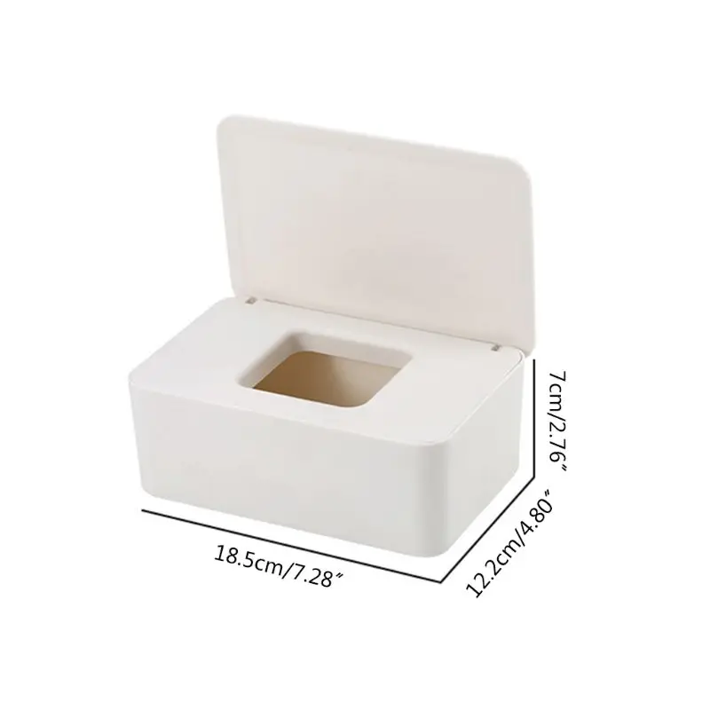 

Wet Wipes Dispenser Holder Tissue Storage Box Case with Lid for Home Stores 11UC