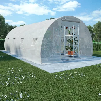 

VidaXL Greenhouse With Steel Foundation 18 M² 600 X 300 X 200cm 45751