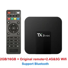 Android 7 1 TX3 мини S905W Процессор HDMI 2 0 смарт приставка для ТВ 4K H.265 parpadeo