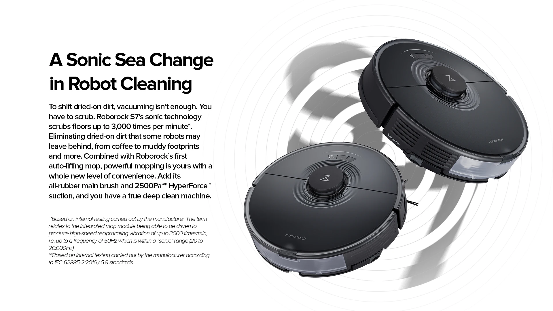 Roborock S7 Robot Vacuum Cleaner Autoempty Sonic Mopping Mop Sweep Dust Carpet Wifi App Control