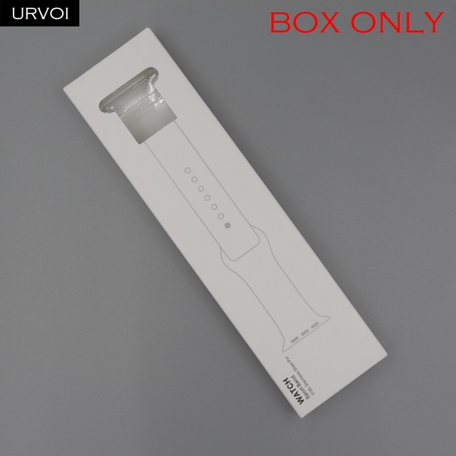 retails sale box for Apple Watch milanese loop sport loop silicone band paper box with plastic inner 3 pcs gift packaging